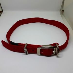 Rogz red collar with silver buckle